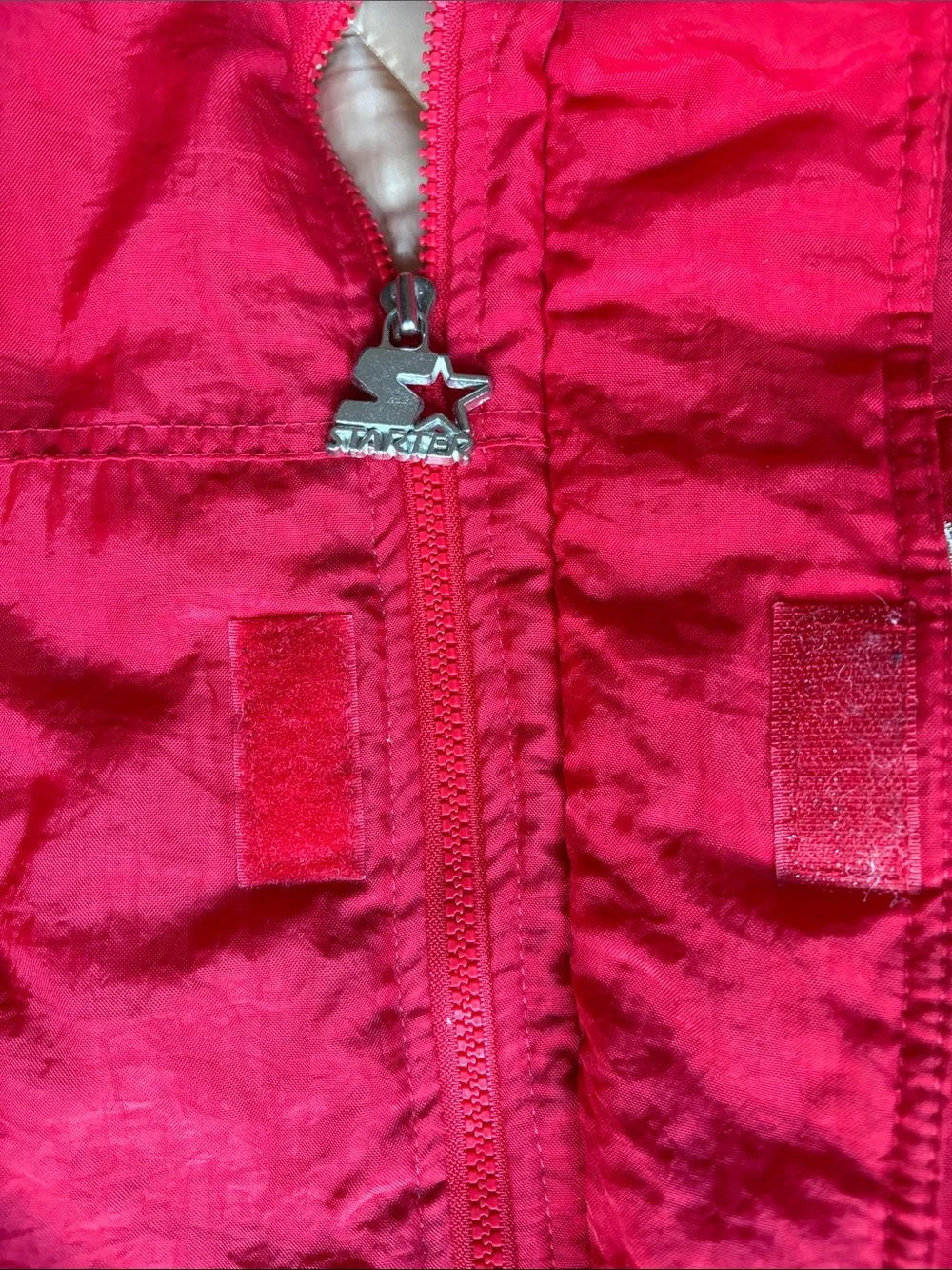 NFL San Francisco 49ers Red and White Mens Puffer Jacket - Picture 6 of 11